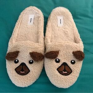(Old Navy) Plushie Sherpa Dog Slippers